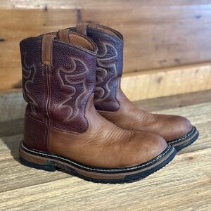 Rocky youth Two-Tone Leather Cowboy Boots